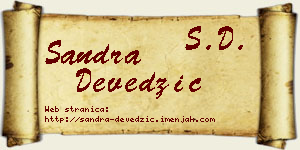 Sandra Devedžić vizit kartica